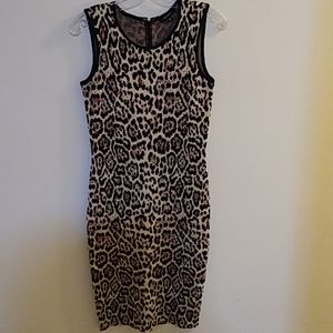 Pink Tartan Women's Midi Dress